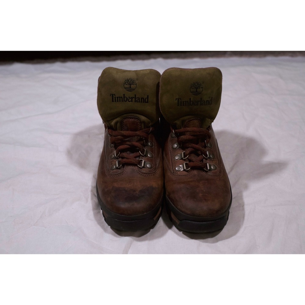Timberland Euro Hiker Brown Leather Boots Mens Hiking Outdoor